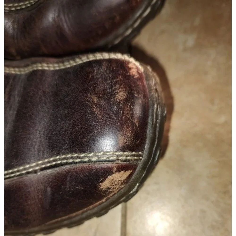 Born Men’s Slip On Casual Brown Leather Upper Shoes Size 7 Eur Size 40